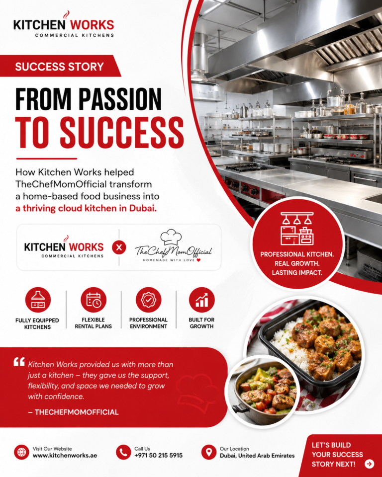 how kitchen works helps chef mom offical as a cloud kitchen to rise as best food brand in dubai